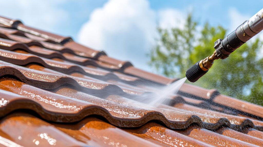 machine vapeur toiture